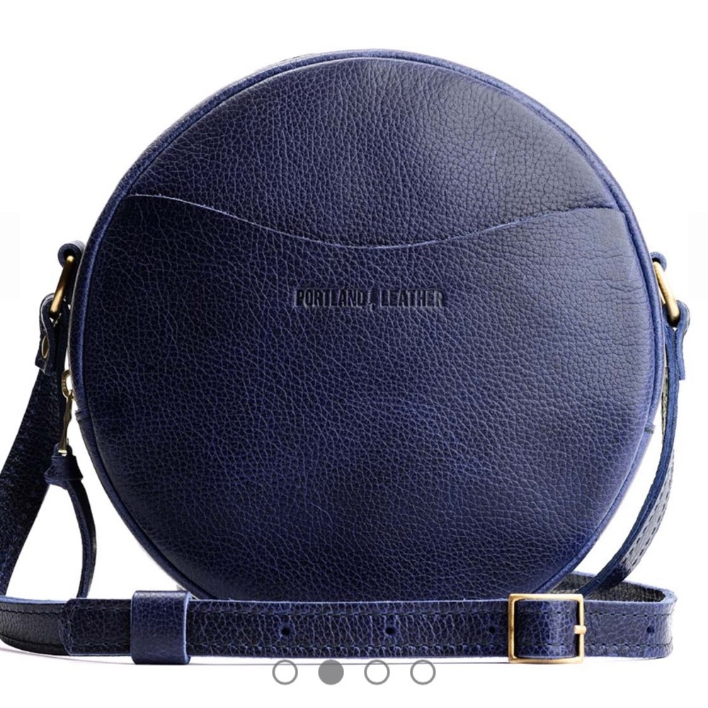 Portland Leather Midnight Blue Crossbody Bag (large)